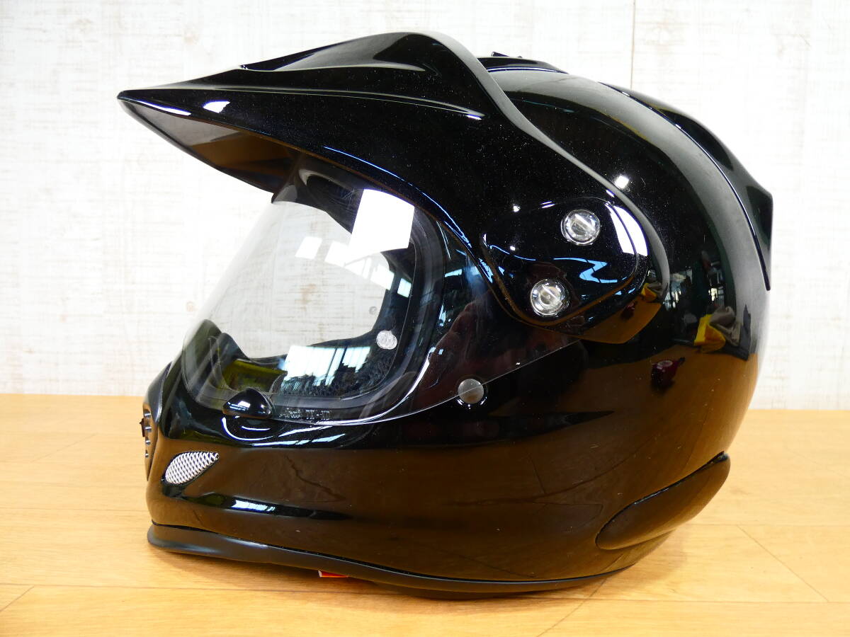 ◇Arai　アライ　Tour CROSSⅡオフロード　ツアークロス2　フルフェイスヘルメット　ブラック　55cm-56cm/Sサイズ＠100_画像3