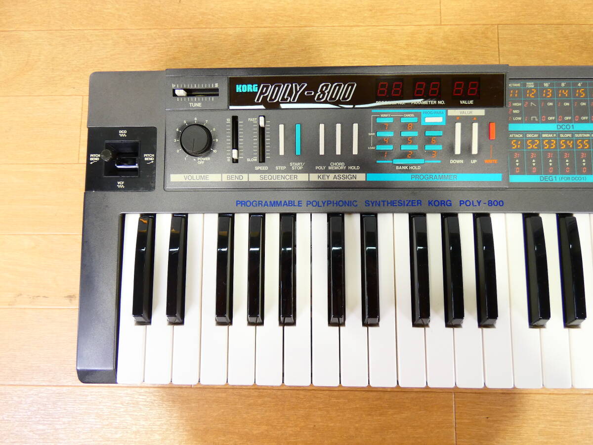 【USED!KORG ポリフォニックシンセサイザー POLY-800★コルグ/鍵盤楽器/キーボード ※現状品＠140（3）】_画像3