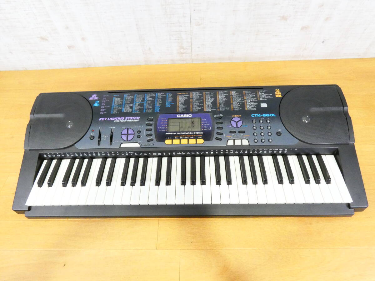 【USED!CASIO 電子ピアノ CTK-660L★カシオ/電子キーボード/アダプター欠品 ※現状品＠160（3）】_画像1