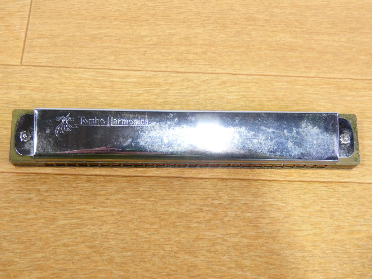 *TOMBO HARMONICA 24 C MAJOR is length style / TOMBO BAND HARMOICA 26TONES 2 point together @520 jpy shipping 