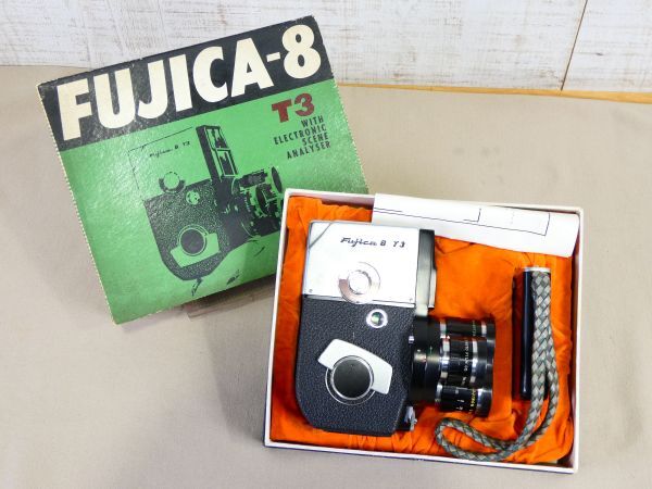 FUJIFILM 富士フイルム FUJICA-8 T3 元箱付 8mm カメラ 当時物 ※動作未確認＠80(3)の画像1