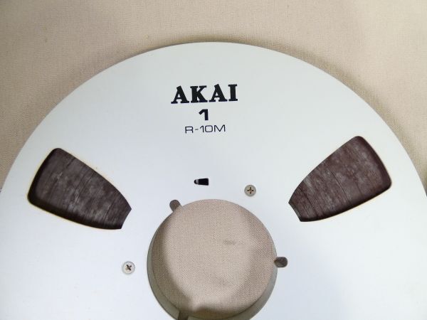 S) AKAI アカイ R-10M 10号 メタルリール オープンリールテープ 2本 まとめ ※未確認 ジャンク＠80(3-15)_画像2