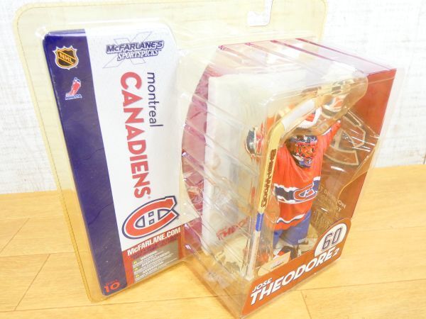S) unopened!mak fur Len toys NHLmontoli all * Canadian zJOSE THEODORE Jose seo door #60 figure @80(N-14)