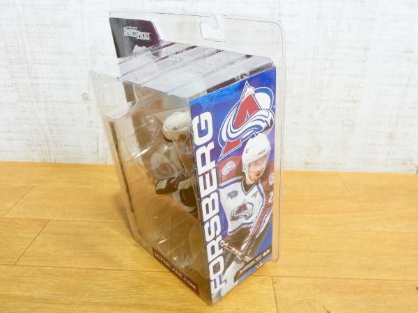 S) unopened!mak fur Len toys NHLkorolado Avalanche PETER FORSBERG Peter force bar g#21 figure @80(N-11)