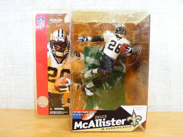S) unopened!mak fur Len toys NFL new Ohlins * Saints DEUCE MCALLISTERte.-s maca li Star #26 figure @80(M-21)