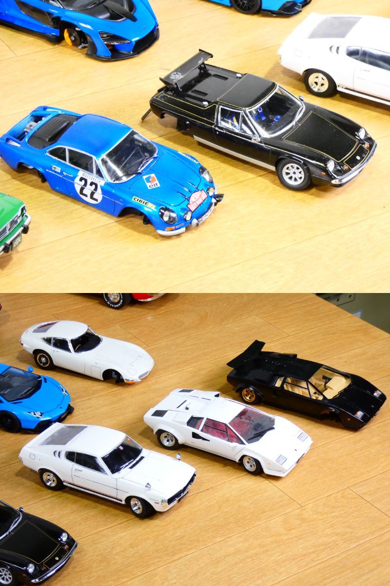 ^ has painted final product Junk car plastic model 27 pcs parts taking . car plastic model * junk @100 (3)