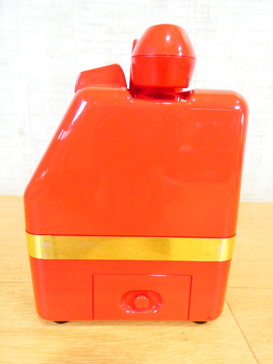 *TARGA/ targa savings box / coin Bank telephone Bank telephone type savings box width 10× height 17cm Showa era masterpiece 10 selection operation verification settled red telephone / Showa Retro 2009 year made @60(3)