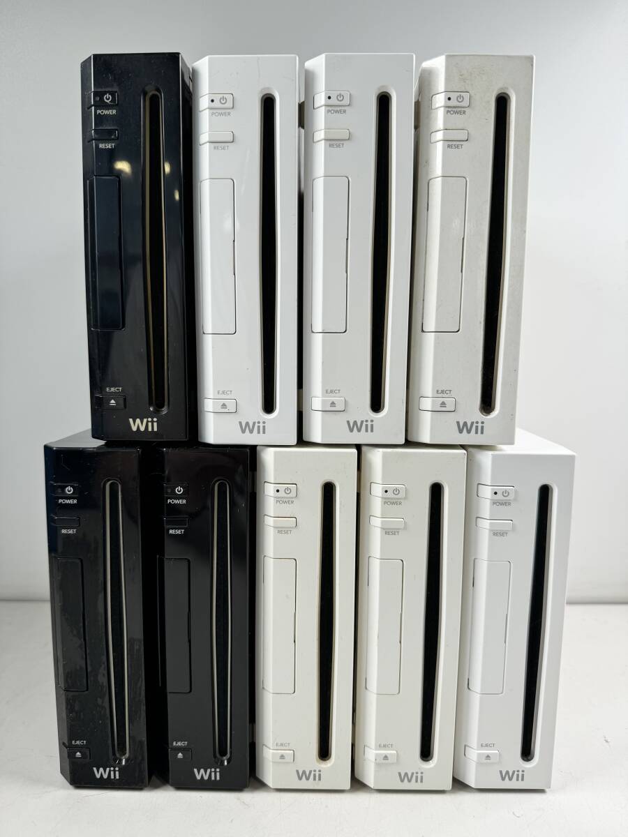 ![ used ]Nintendo Wii body 9 pcs summarize nintendo Nintendo game machine operation not yet verification Junk @100(3)