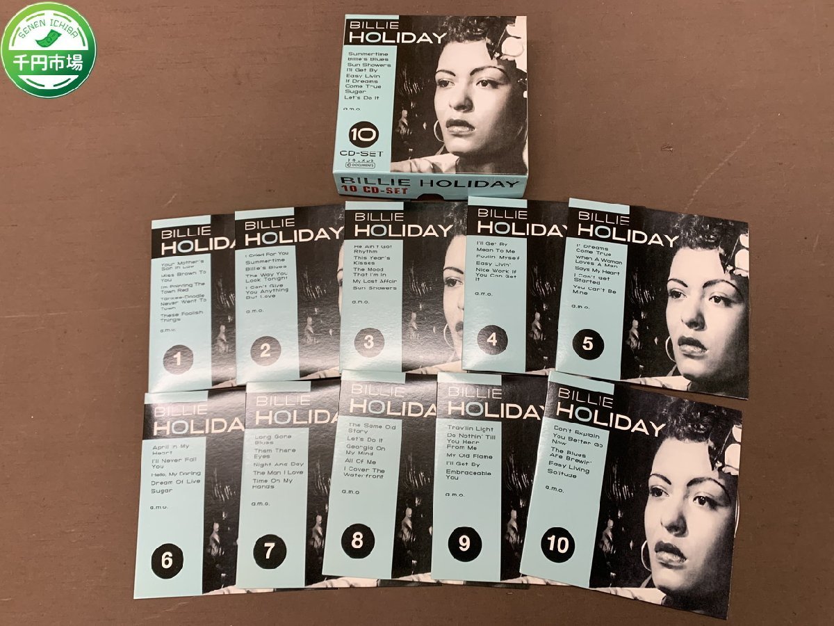 【YF-0583】CD/10枚組 ビリー・ホリデイ Billie Holiday / 10 CD-SET【千円市場】の画像1