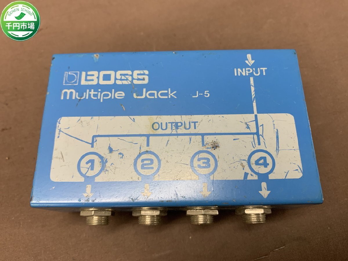 【N2-1339】BOSS ボス マルチプルジャック J-5 Multiple Jack 動作未確認 現状品【千円市場】の画像1