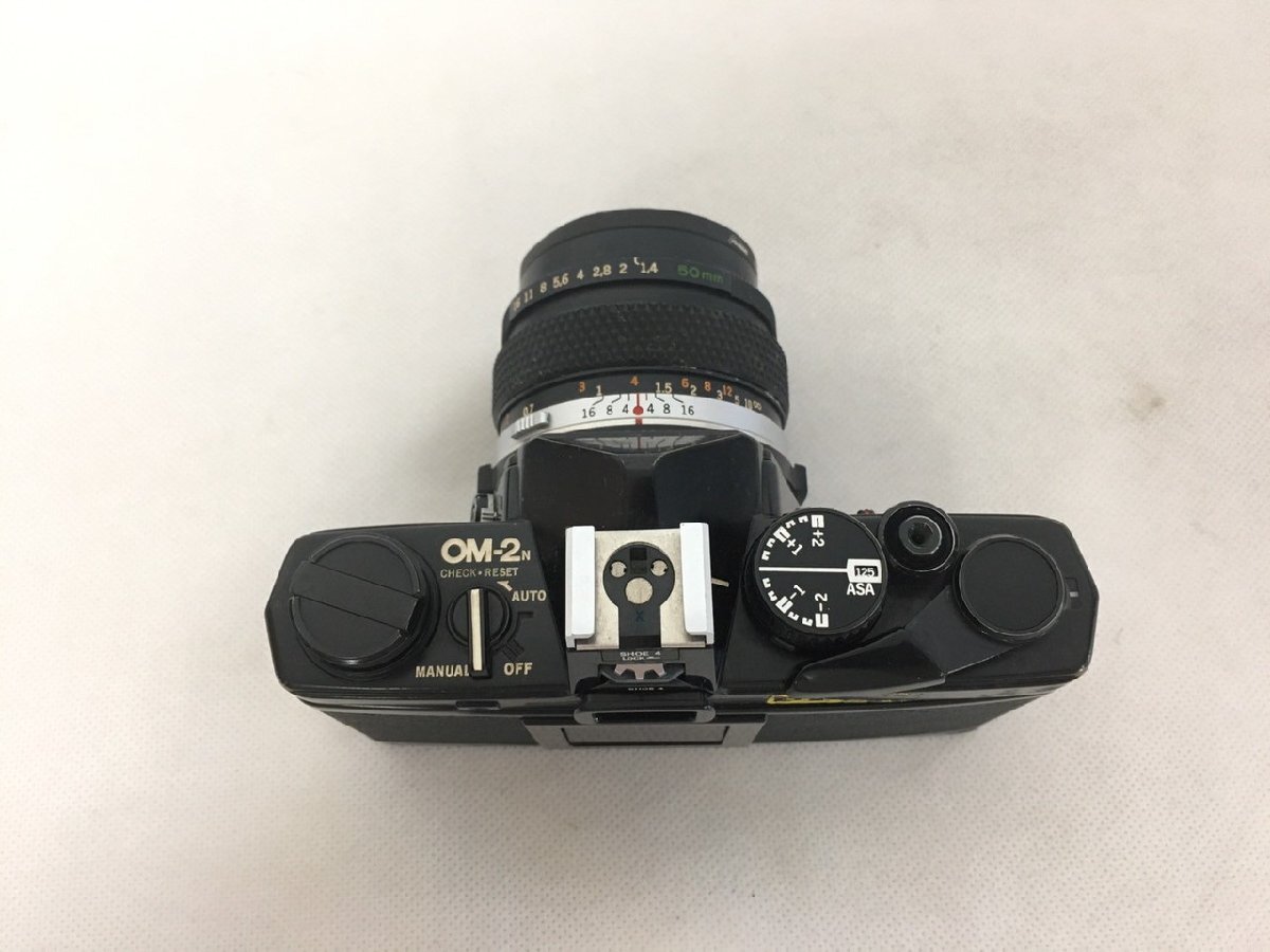 【O-10737】OLYMPUS オリンパス OM-2N レンズ 1:1.4 f=50mm RECORDATA BACK2 T20 ストロボ セット まとめて 現状品【千円市場】の画像4