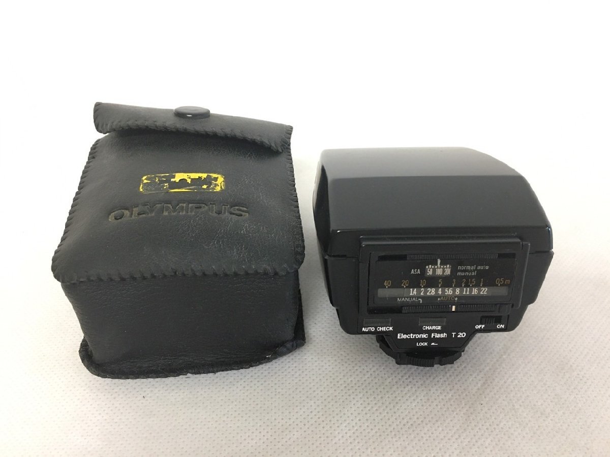 【O-10737】OLYMPUS オリンパス OM-2N レンズ 1:1.4 f=50mm RECORDATA BACK2 T20 ストロボ セット まとめて 現状品【千円市場】の画像8