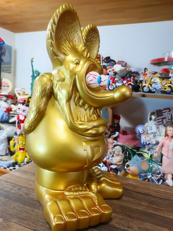 lato fins kRat Fink figure luck with money up!? Gold Ver. box attaching 