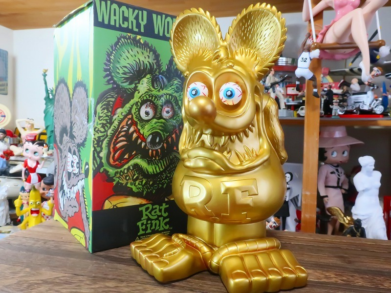 lato fins kRat Fink figure luck with money up!? Gold Ver. box attaching 