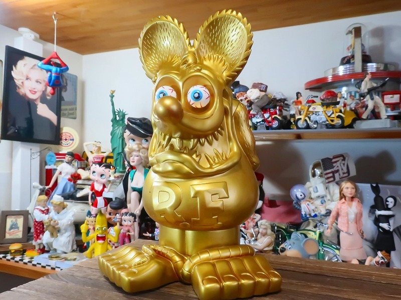 lato fins kRat Fink figure luck with money up!? Gold Ver. box attaching 