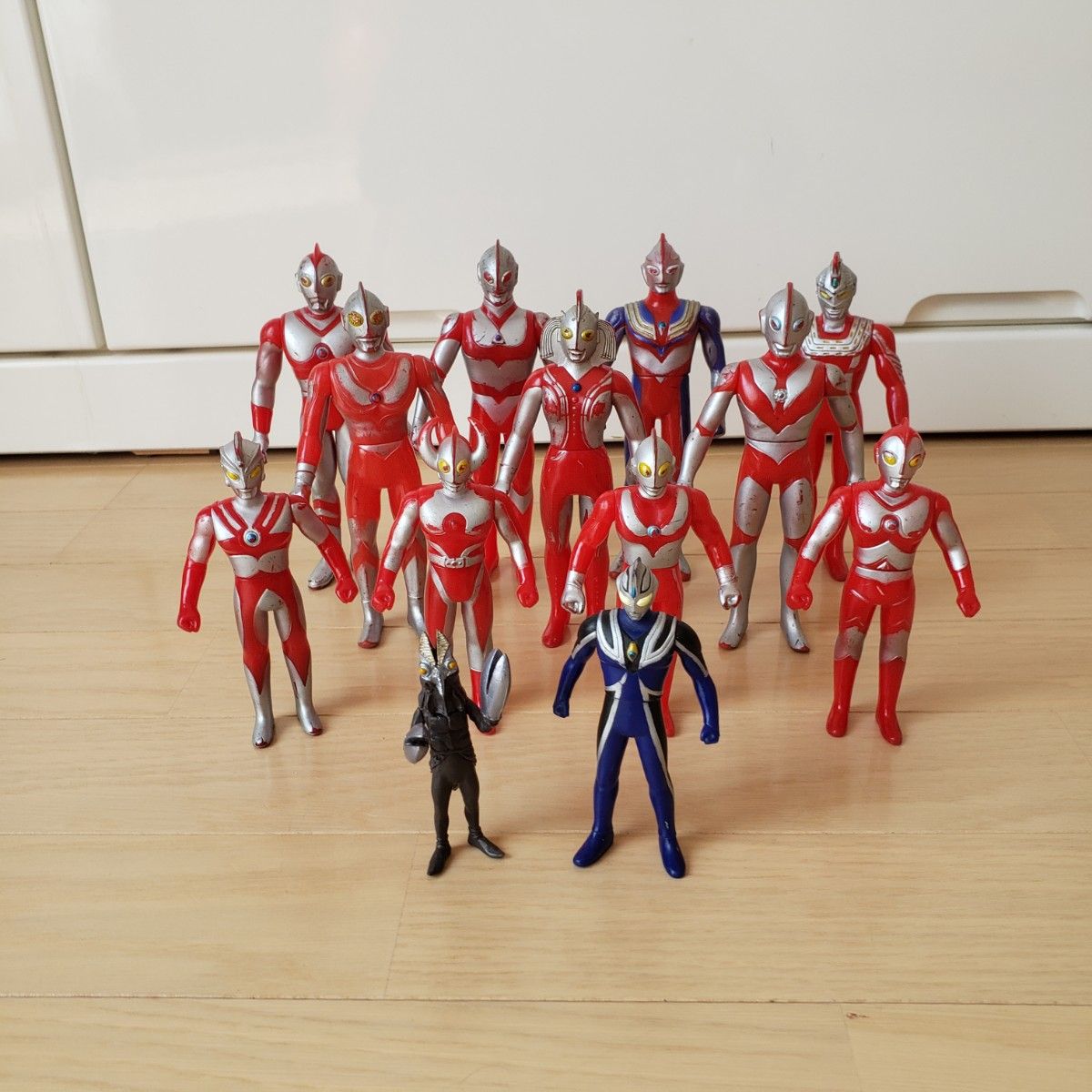 【お買得/13体まとめ】ウルトラマン/ソフビ人形他/レトロ◎