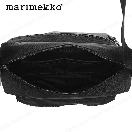 【新品・送料無料】マリメッコ ショルダーバッグ 047241 999 ブラック 黒 Marimekko MY THINGS マイシングス ユニセックス 即決の画像5
