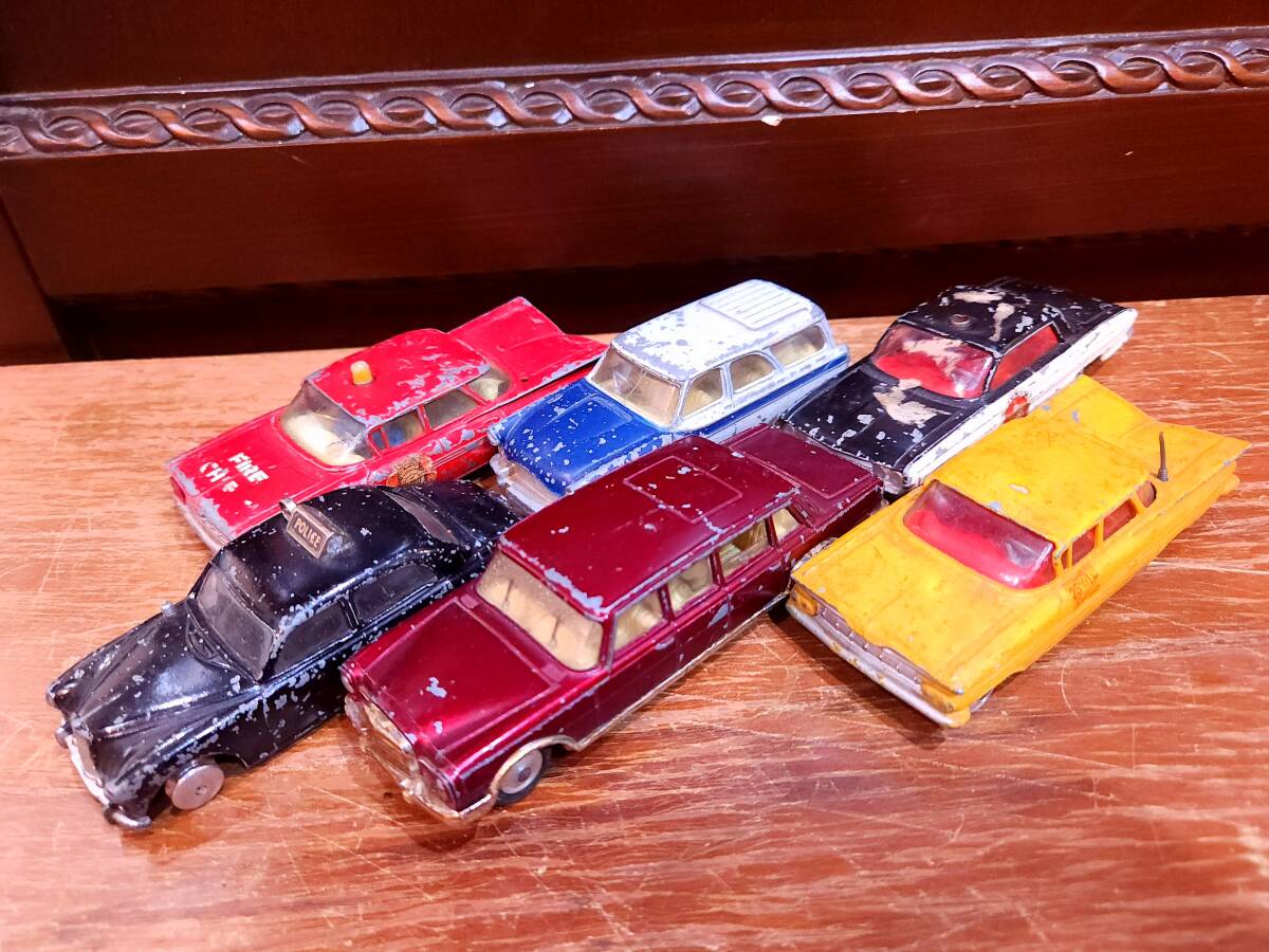 0 CORGI TOYS Corgi 1/59 Mercedes Benz, Chevrolet * Impala etc. 6 pcs. set damage equipped present condition goods box none 