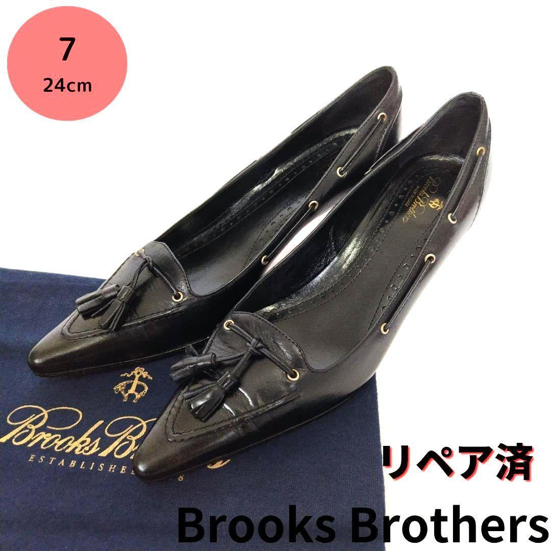 Brooks Brothers【ブルックスブラザーズ】フリンジ パンプス 黒