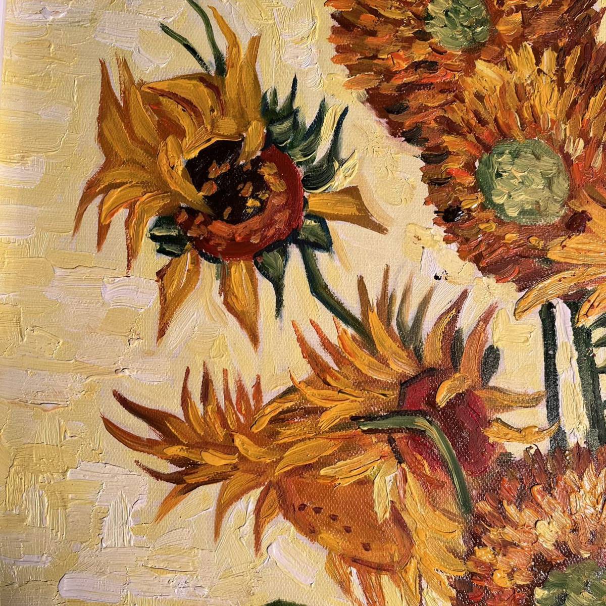 * preeminence work * handwriting . oil painting go ho sunflower amount attaching picture interior 
