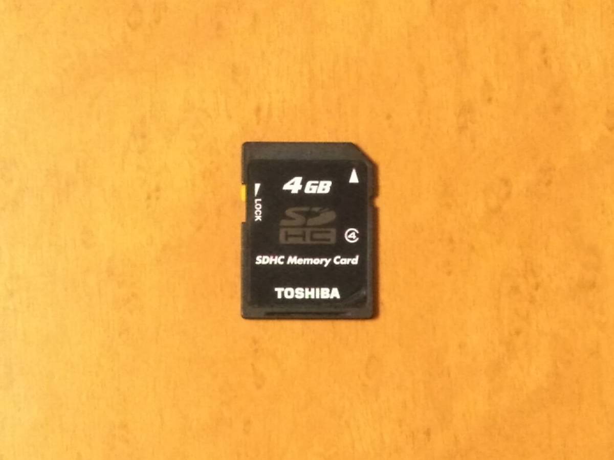 TOSHIBA made SD card 4GB used operation verification settled postage 63 jpy ~ including in a package possibility prompt decision have 