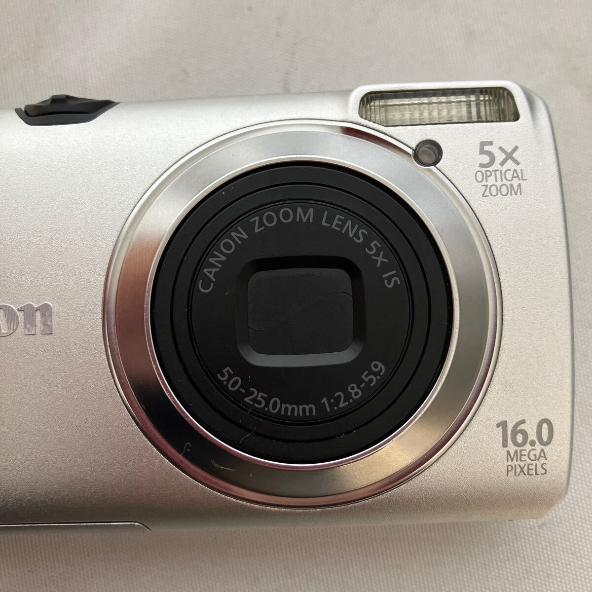 ▽【500円スタート】Canon キャノンPowerShot A3300IS コンパクトデジタルカメラ 充電器付き 稼動品_画像2