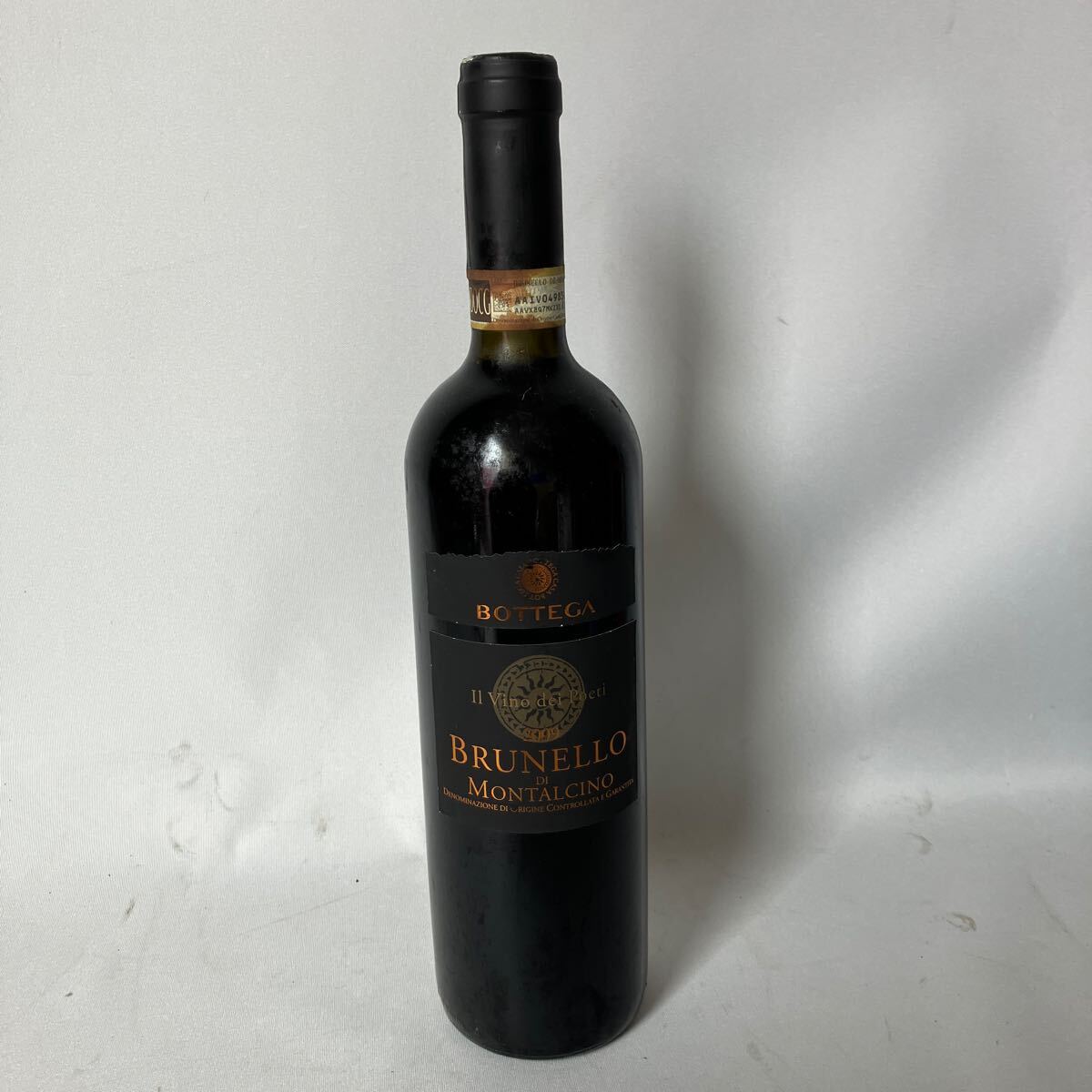 ▽【500円スタート】古酒 未開封 BOTTEGA ワイン BRUNELLO DI MONTALCINO 2009 750ml アルコール14.5%の画像1