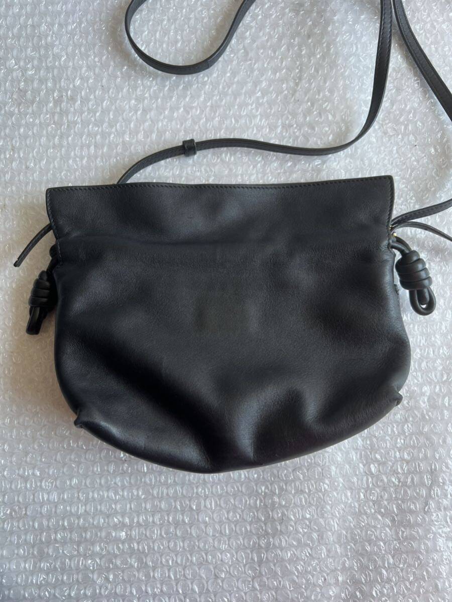 [500円スタート] 【LOEWE】ロエベ フラメンコクラッチ ミニ 2WAYクラッチ A411FC2X37 カーフ 黒 レディース ショルダーバッグ _画像3