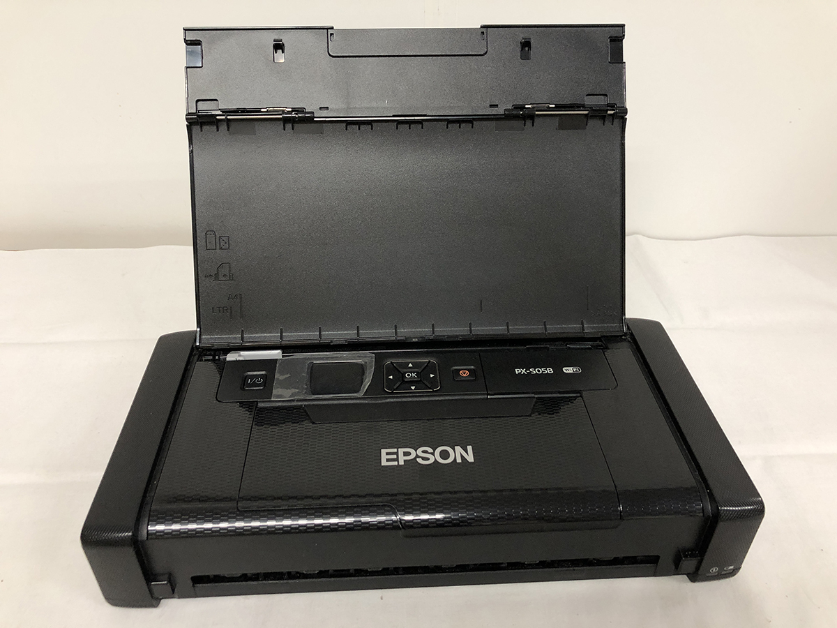 ジャンク■EPSON PX-S05Ｂ★ＡＣ付★通電OK★メンテナンスボックス空き容量無★印刷不良★送料無料_画像1