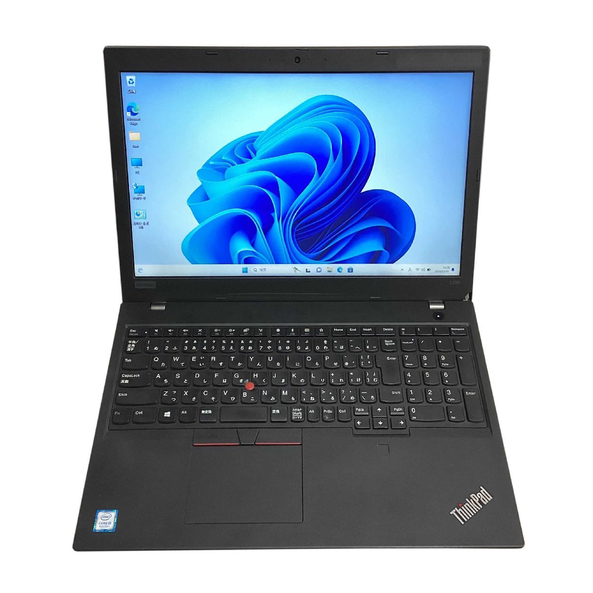 【訳あり】Lenovo ThinkPad L590 第8世代 Core i5 8265U 1.6GHz 4GB HDD 500GB Bluetooth カメラ Windows11Pro ノートパソコン I213