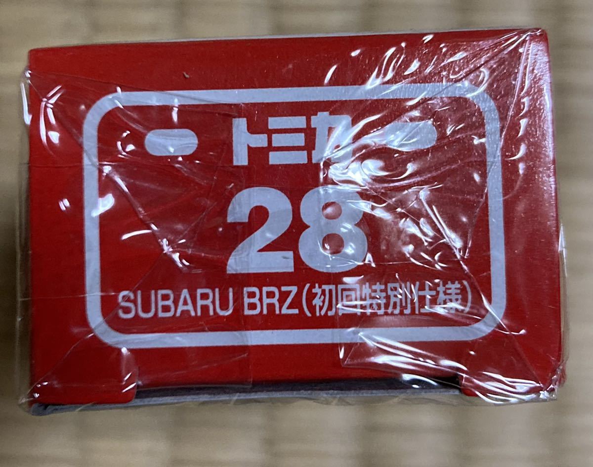 ♪ 新品未開封 フィルム付 トミカ No.28 スバル BRZ♪ 新車シール 初回特別仕様 初回限定 tomica SUBARU 86 絶版 頭文字D 2022 イベント_画像2