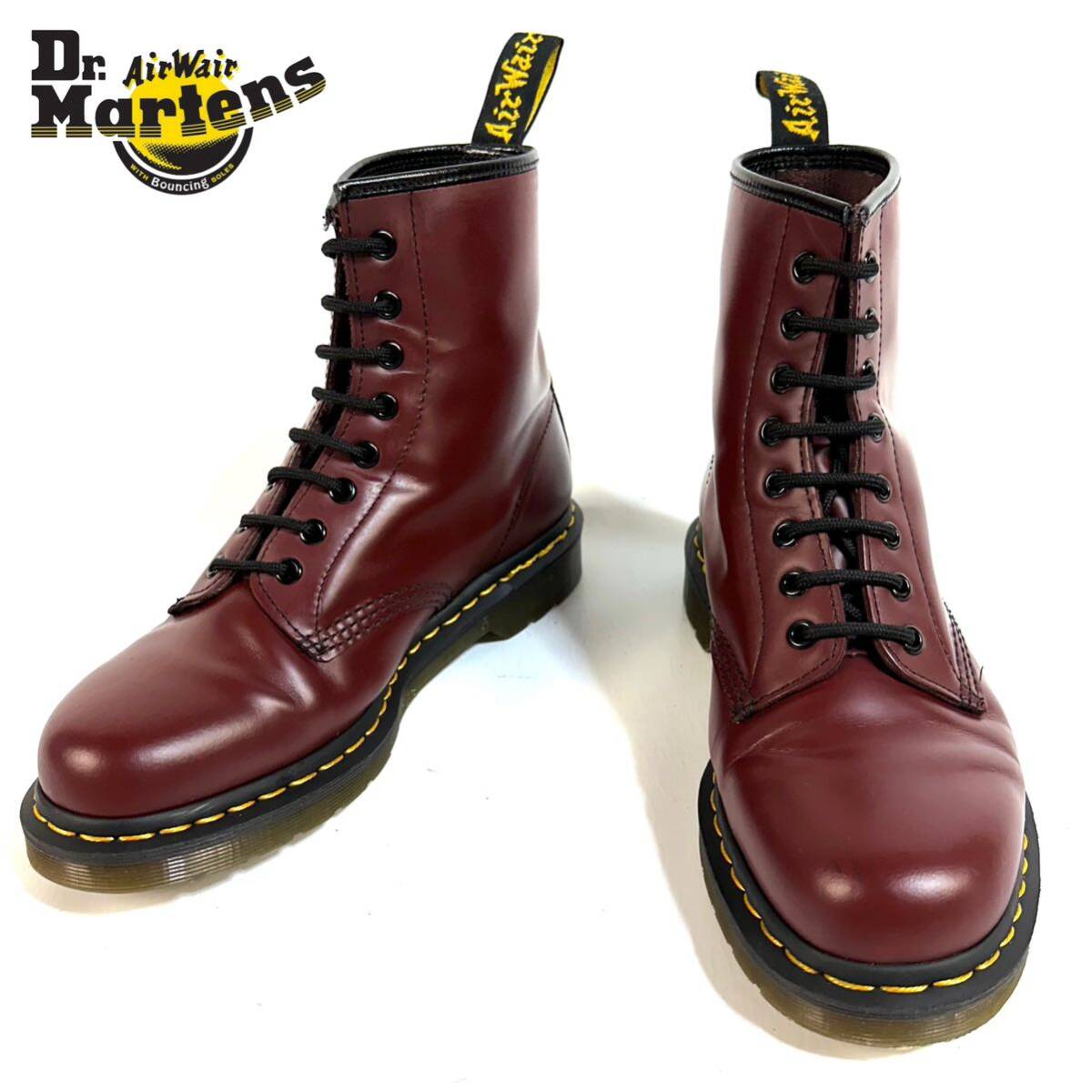 美品】Dr Martens ドクターマーチン 8ホール ブーツ レザー 美品】Dr Martens ドクターマーチン 8ホール ブーツ レザー