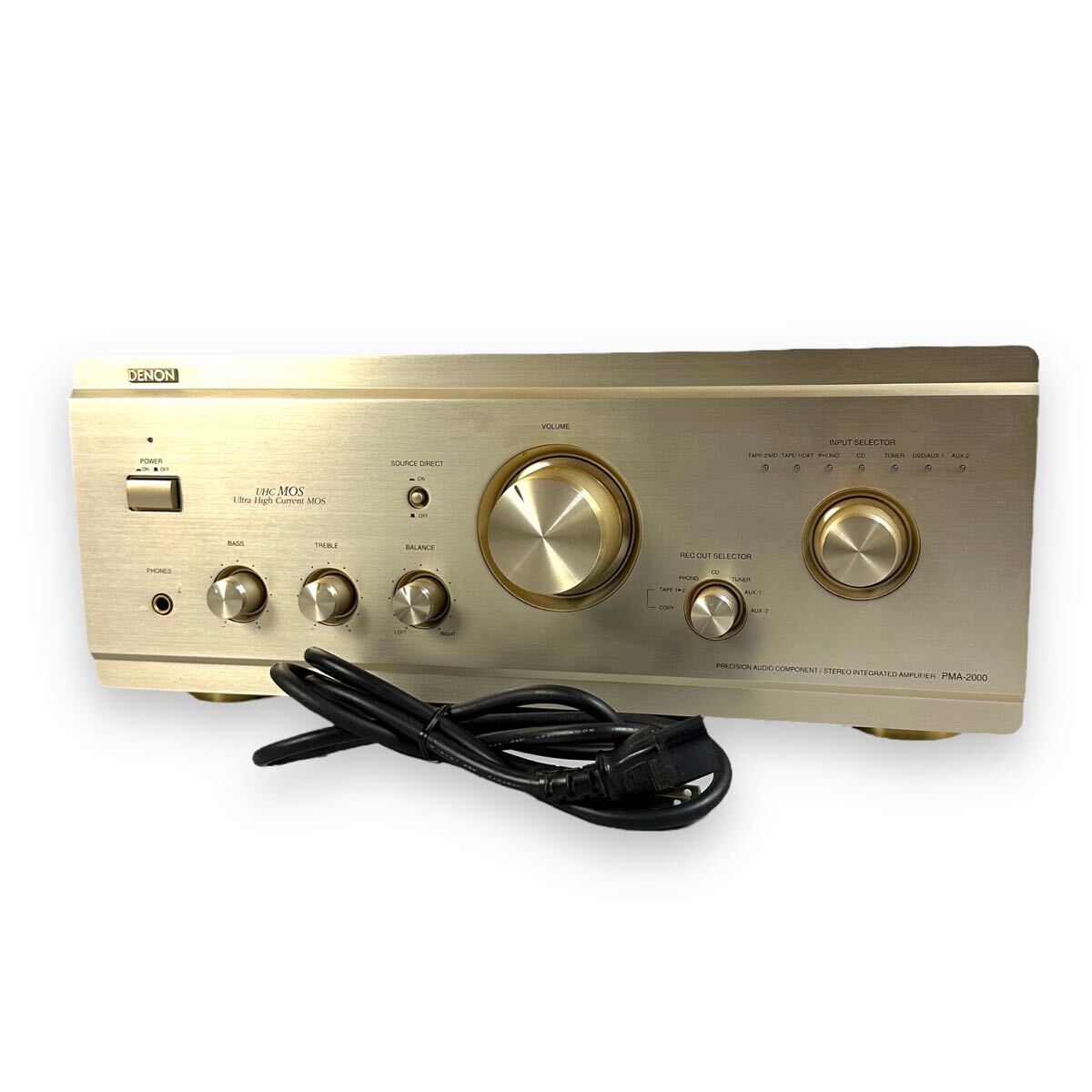 [ operation goods ]DENON Denon PMA-2000 pre-main amplifier Gold made in Japan 