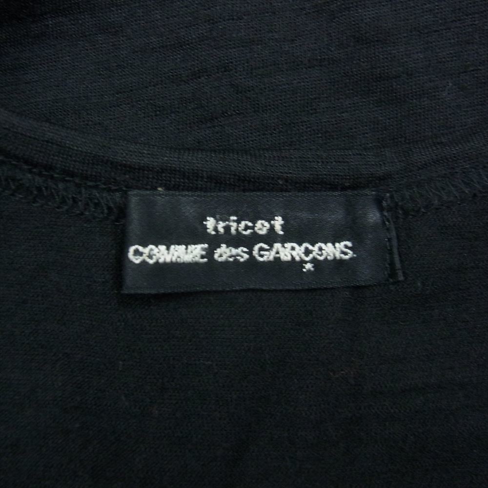 tricot COMME des GARCONS Toriko Comme des Garcons 90s Vintage car b switch wool jersey - knitted cut and sewn black group [ used ]
