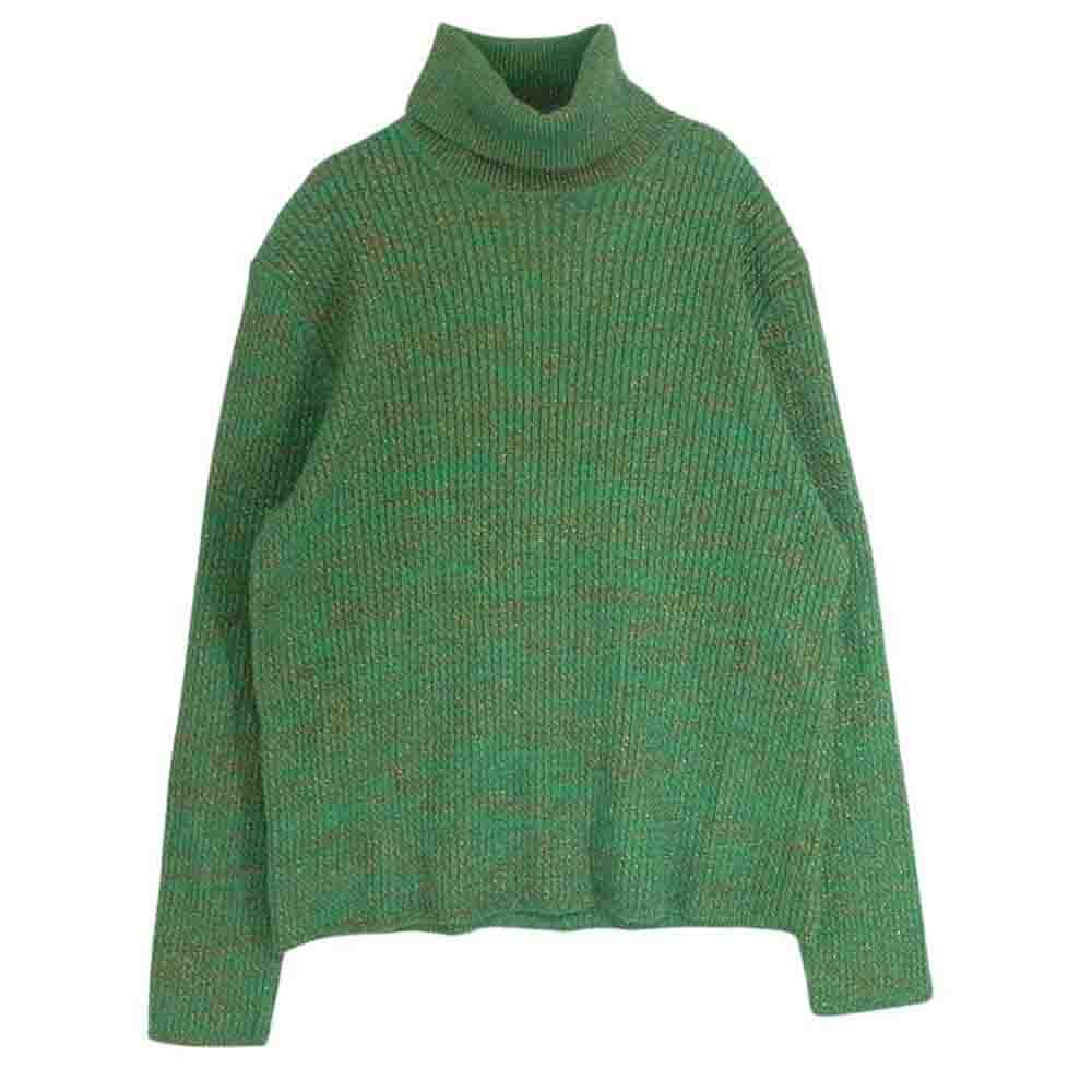 GUCCI Gucci 19AW 562675 Turtle Neck Sweater lame ta-toru neck sweater knitted green group XL[ used ]