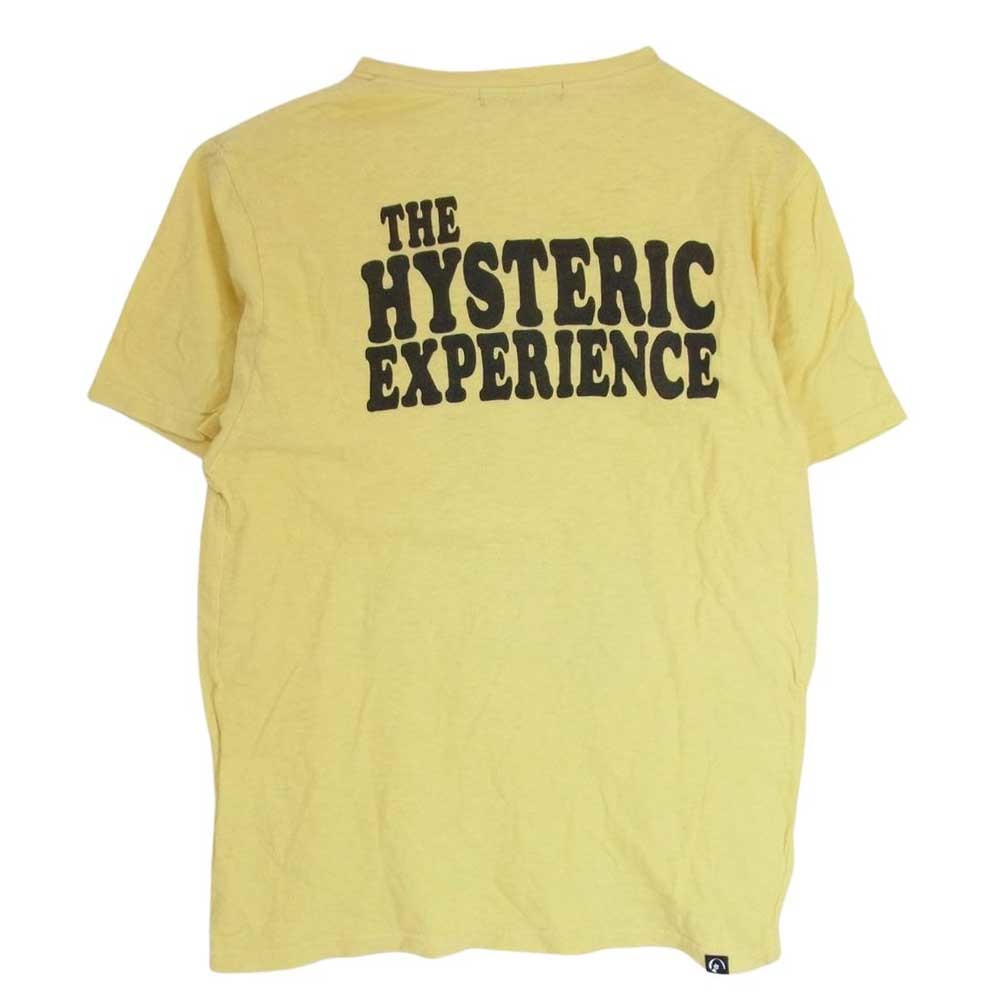 HYSTERIC GLAMOUR ヒステリックグラマー 21AW 0213CT02 ガールプリント クルーネック 半袖 Tシャツ イエロー系 M【中古】_画像2