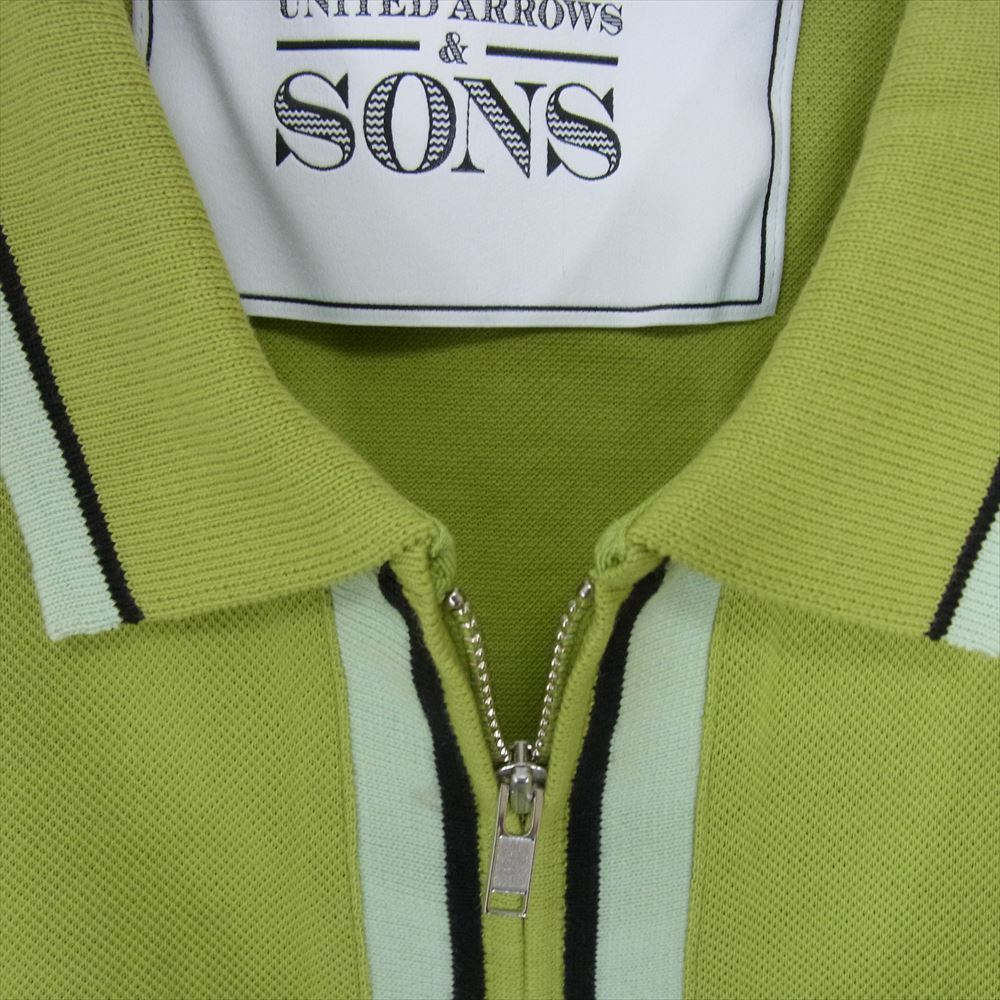 UNITED ARROWS ユナイテッドアローズ ＆SONS アンドサンズ ボックス シルエット 半袖 リンガー カノコ シャツ M【美品】【中古】_画像3