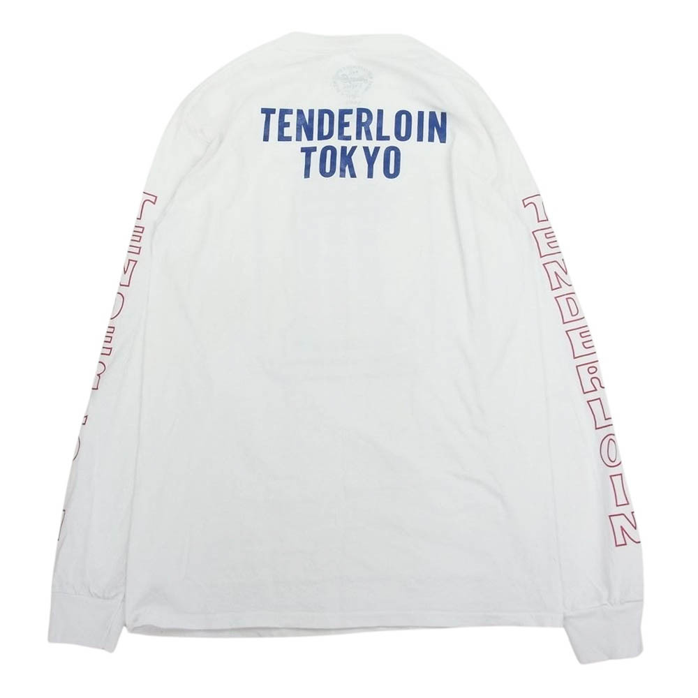 TENDERLOIN テンダーロイン TEE L/S NO1 ロングスリーブ 長袖 Tシャツ ホワイト系 S【中古】_画像2