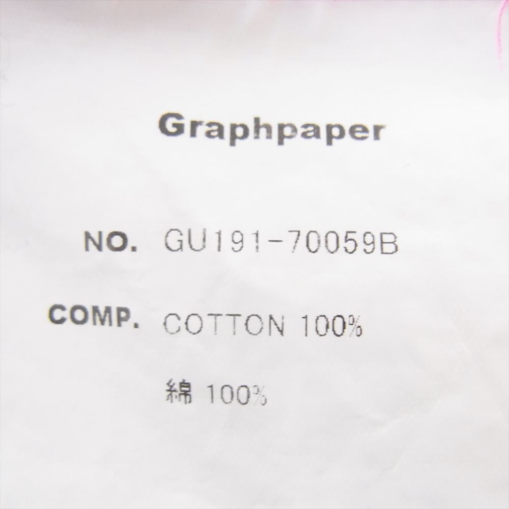 GRAPHPAPER グラフペーパー GU191-70059B × LOOPWHEELER SWEAT ループウィラー ラグラン クルーネック スウェット トレーナー【中古】_画像5