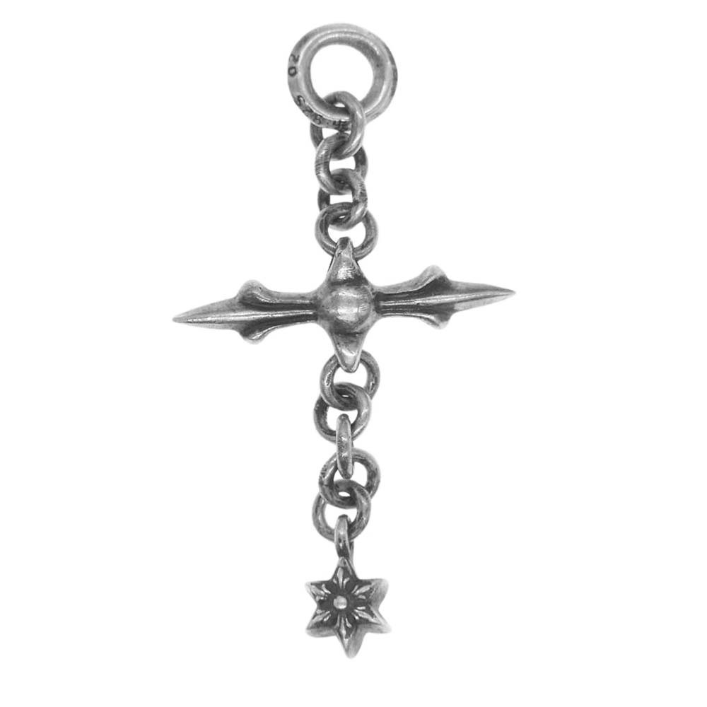 CHROME HEARTS クロムハーツ（原本無） ROLY CROSS ローリークロス チャーム ペンダント トップ シルバー系【中古】_画像1