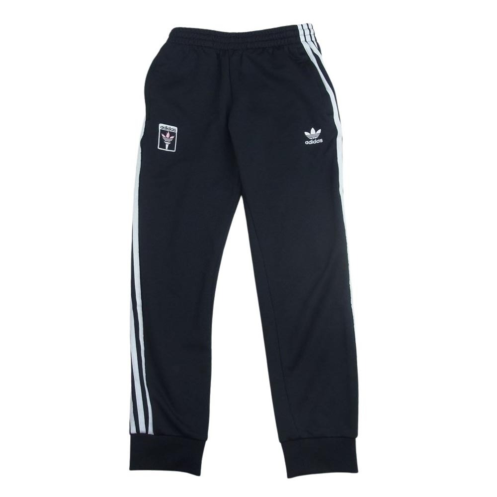 adidas アディダス GK5902 TRACK PANTS ロゴワッペン トラック パンツ ジャージ ブラック系 M【中古】_画像1