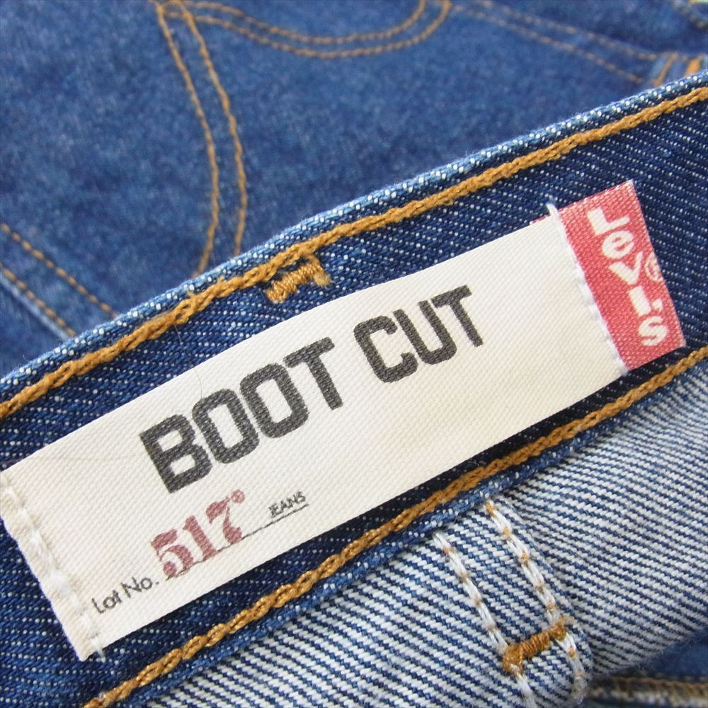 Levi's リーバイス 00s メキシコ製 517 BOOT CUT ブーツカット デニム パンツ インディゴブルー系 32【中古】_画像4