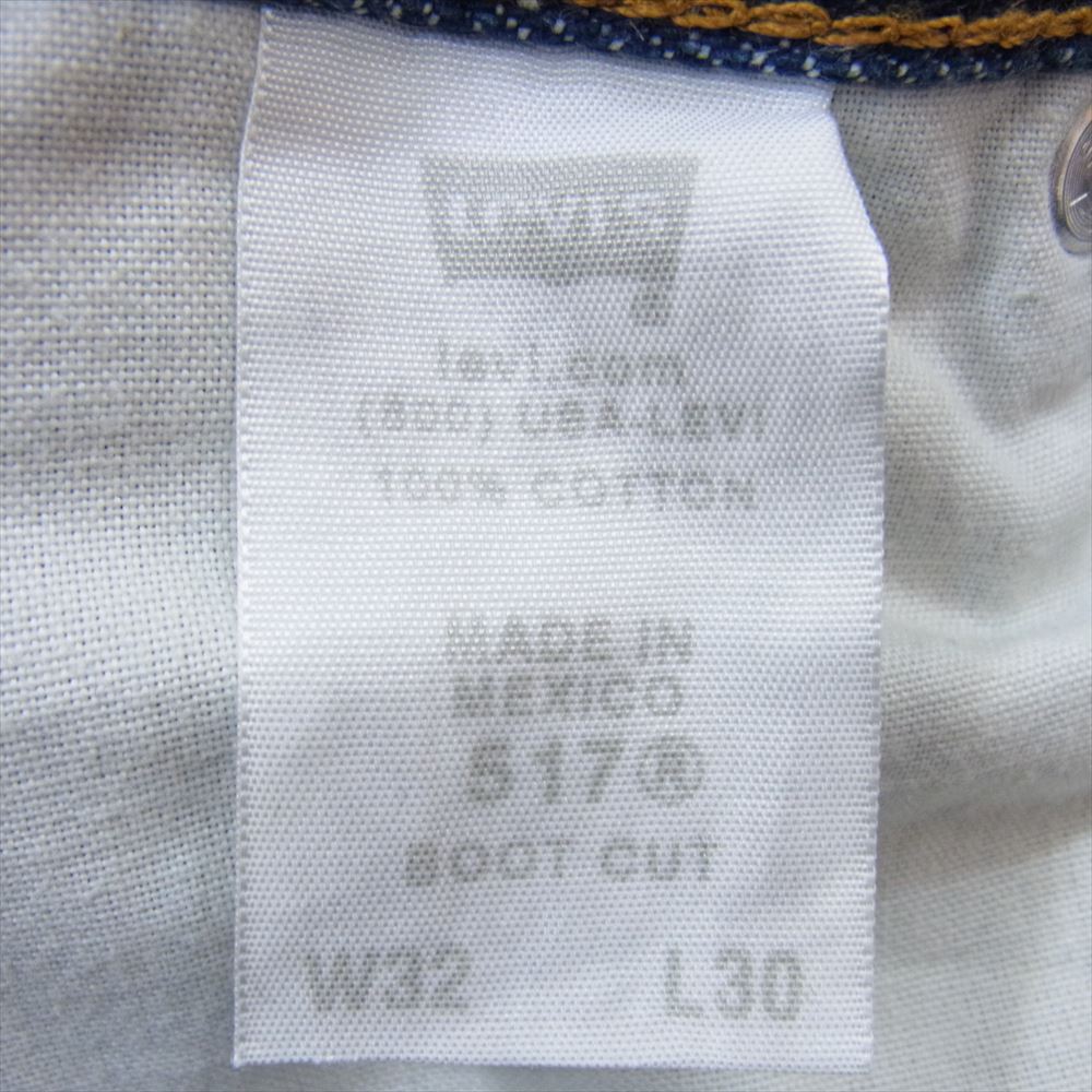 Levi's リーバイス 00s メキシコ製 517 BOOT CUT ブーツカット デニム パンツ インディゴブルー系 32【中古】_画像5