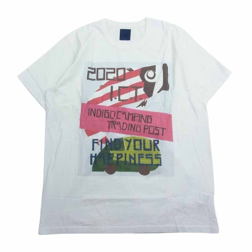 VISVIM ビズビム 22SS 0220905010015 ICT WIDE TEE S/S ワイド プリント Tシャツ 半袖 ホワイト系 5【極上美品】【中古】_画像1