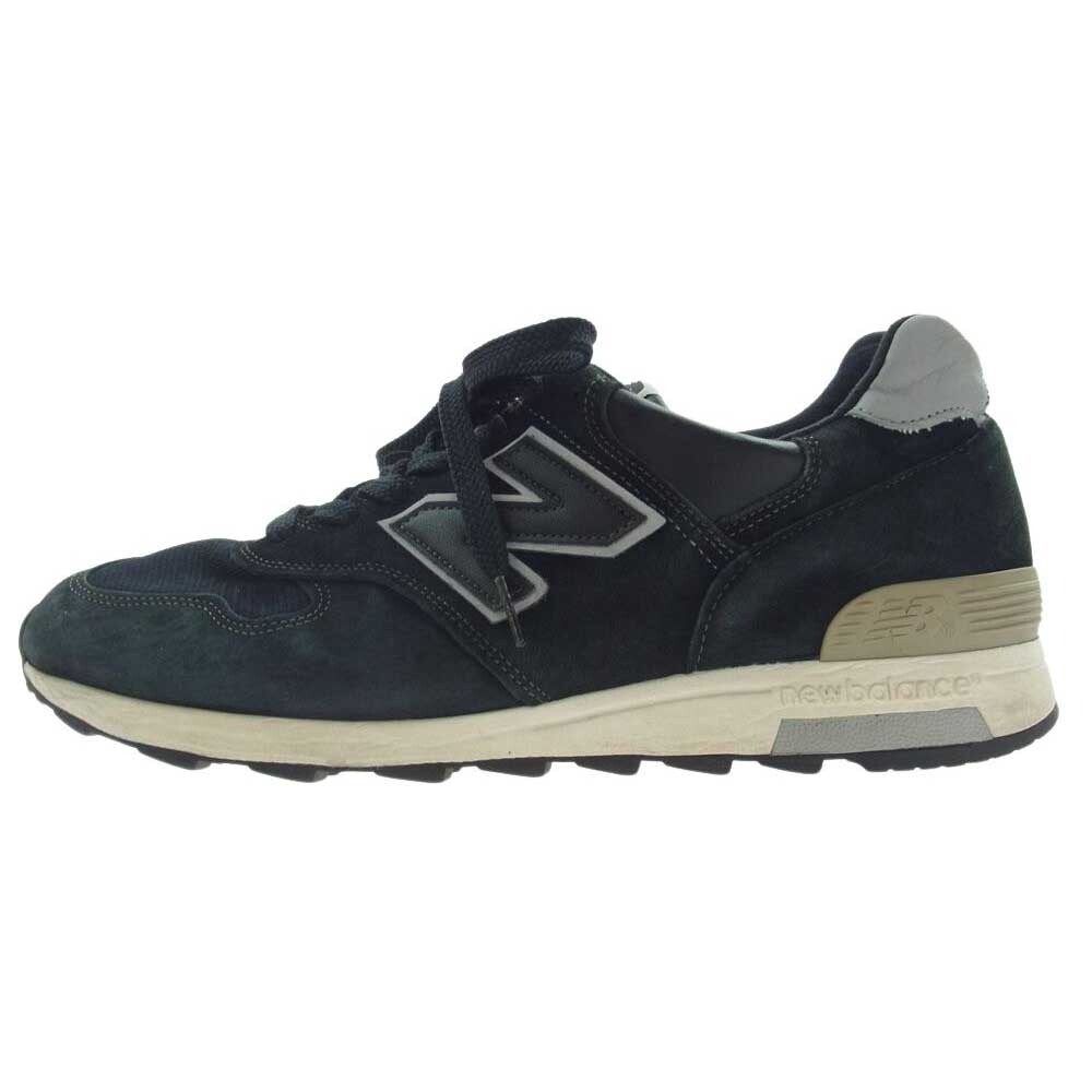 NEW BALANCE ニューバランス USA製 M1400BKS スエード メッシュ スニーカー ブラック系 27.5cm【中古】_画像1