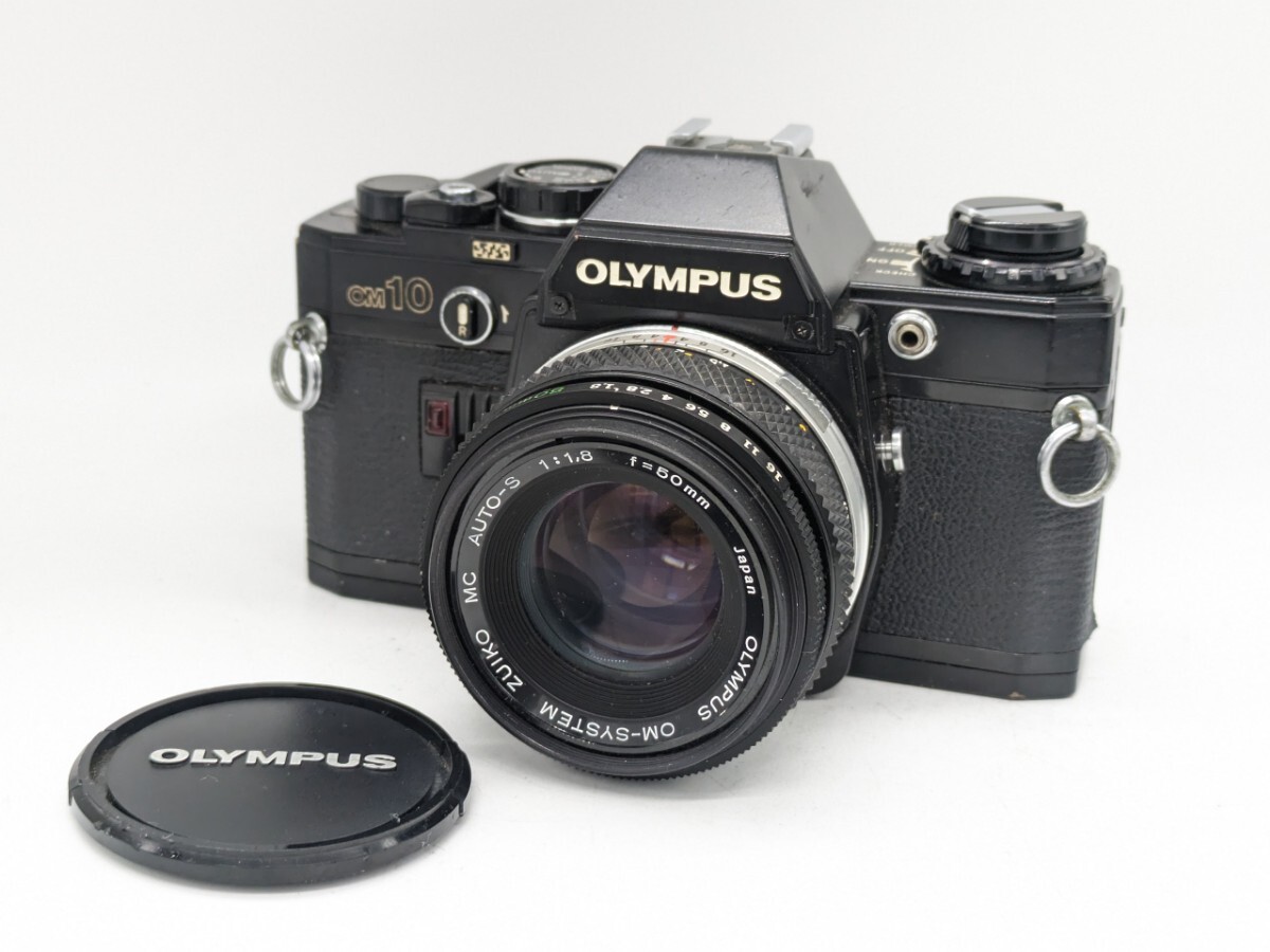 完動品!OLYMPUS OM10 ブラックボディ 50mm F1.8 レンズセット フィルムカメラ