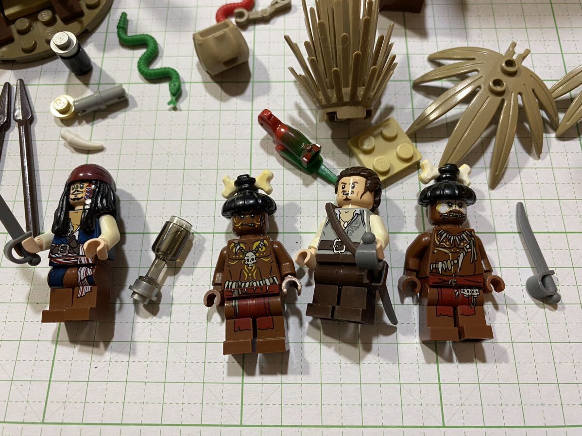 レゴ LEGO パイレーツオブカリビアン 人喰い島からの脱走 4182 ジャックスパロウ ウィルターナー ミニフィグの画像2