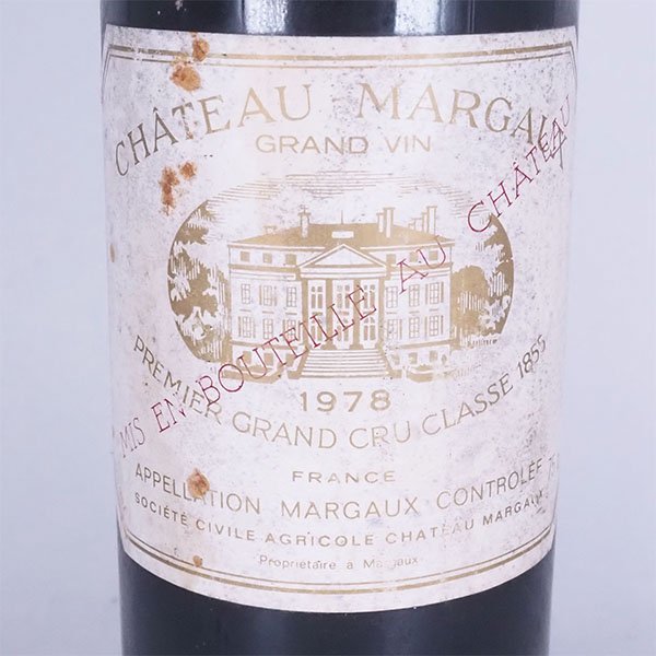 訳有★シャトー マルゴー プルミエ グラン クリュ クラッセ 1978年 赤 ※ 750ml ★五大シャトー CHATEAU MARGAUX TC03004_画像1