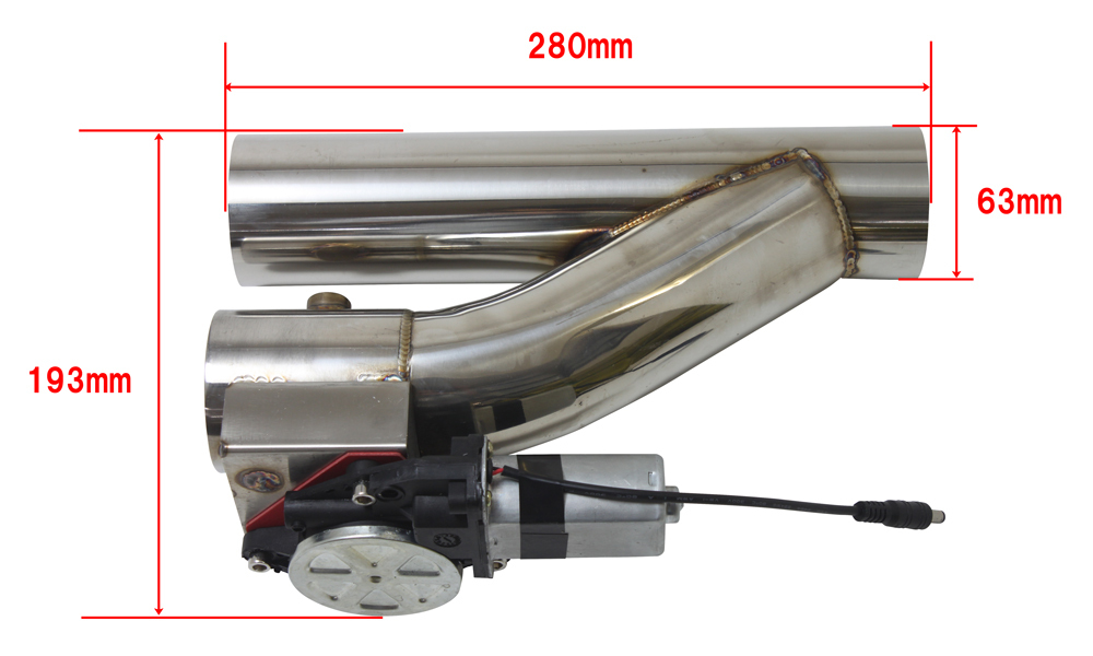 [ бесплатная доставка Kanagawa префектура из отправка ] muffler заменяемый электрический клапан(лампа) байпас с дистанционным пультом 63mm