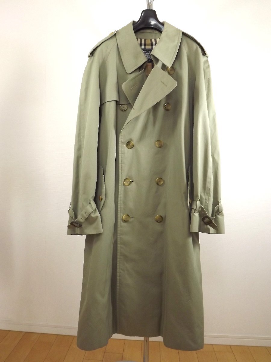 美品　BURBERRY (バーバリー)　イギリス製　トレンチコート　メンズ52(L)_画像1